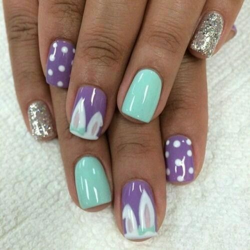 2019 Beautiful and Colorful Easter Nail Art Designs