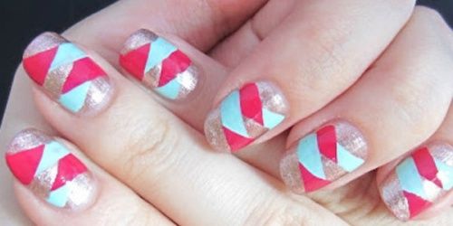 Nail art braided