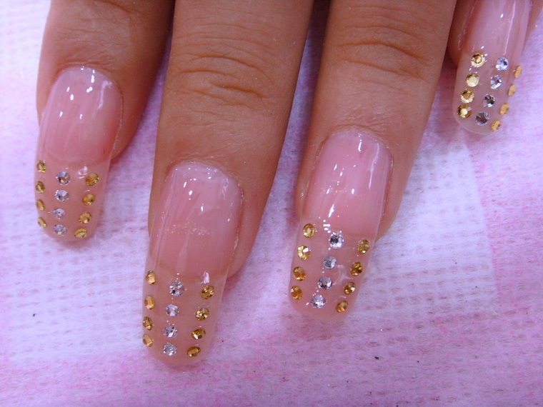 nail art gel-idea-brillantini