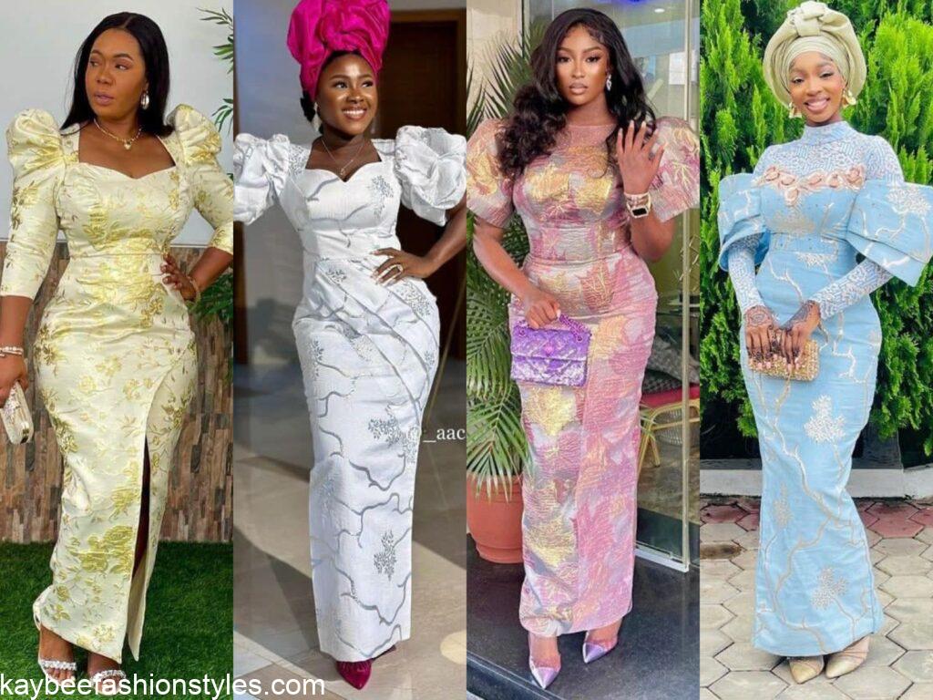 Brocade Gown Styles for Ladies in Nigeria