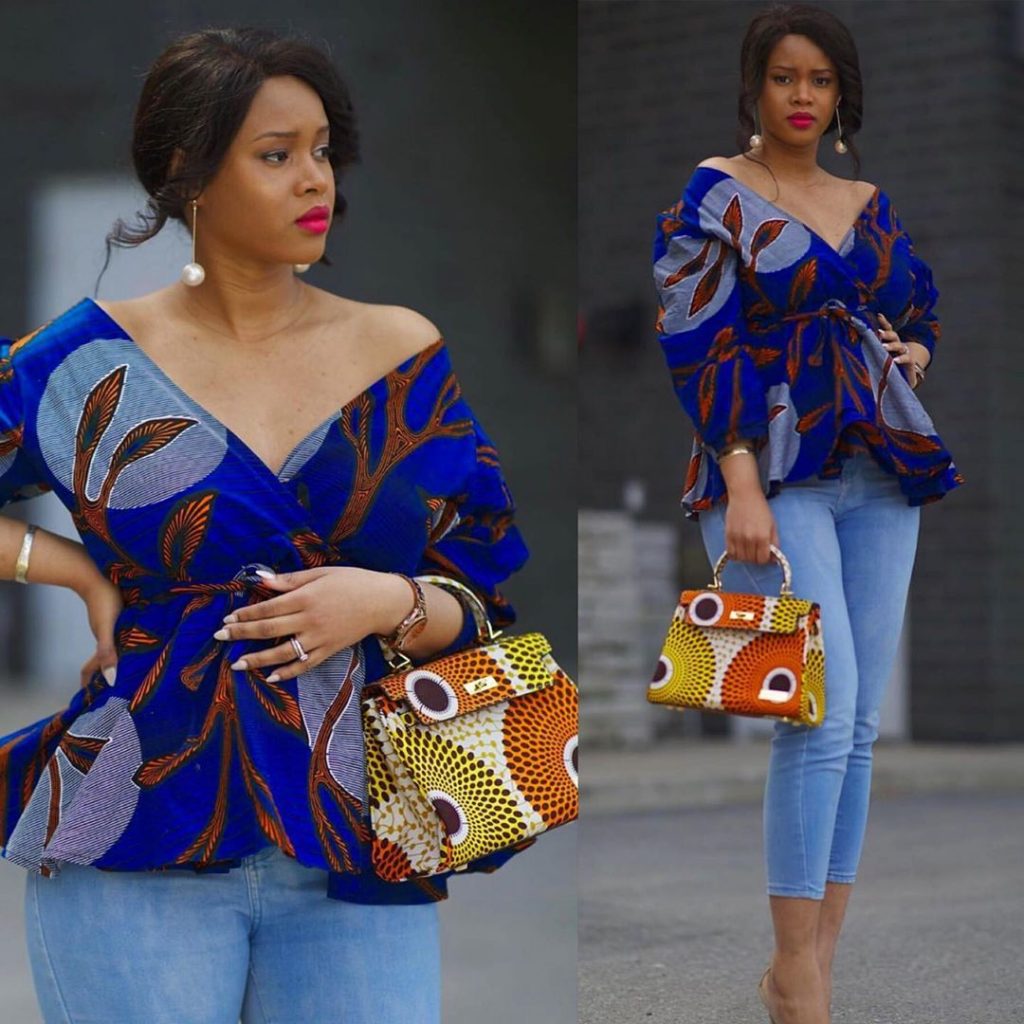 ankara wrap top styles