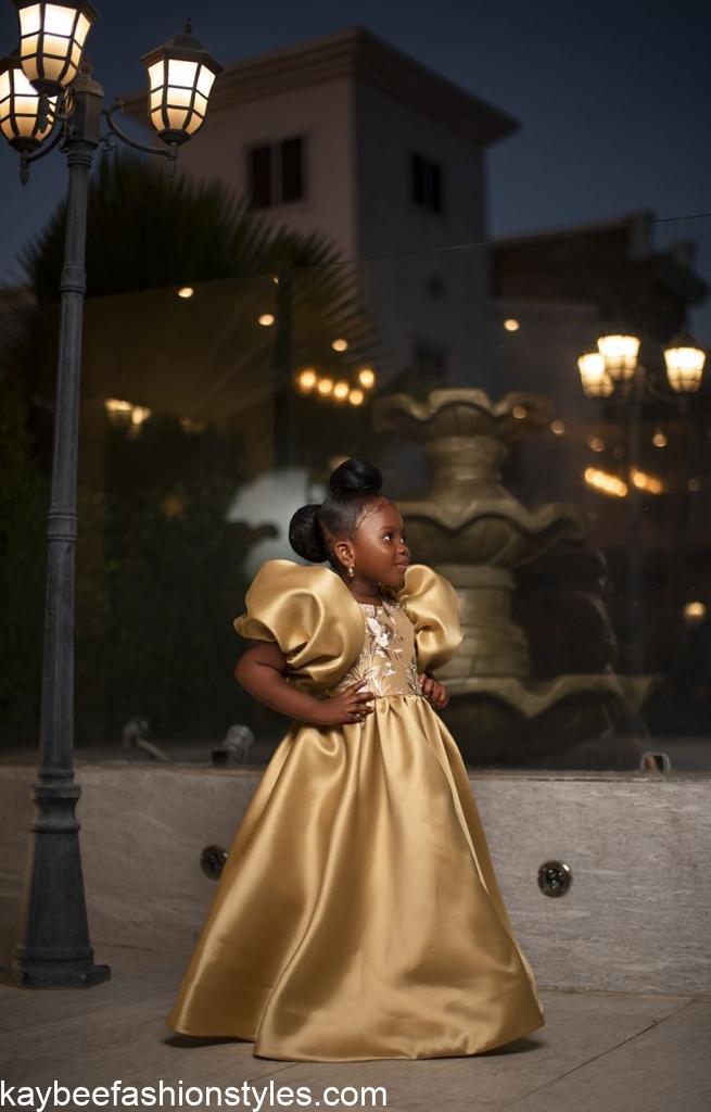 Latest Christmas Gown Styles for Little Girls in Nigeria