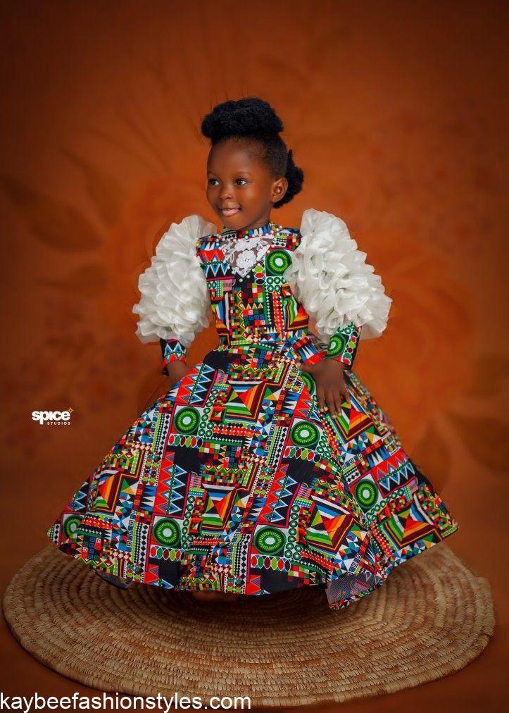 Latest Christmas Gown Styles for Little Girls in Nigeria